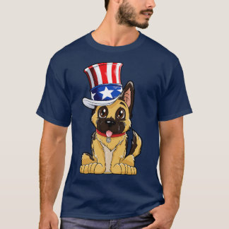T-shirt Berger allemand Casquette américain Drapeau T 4 ju