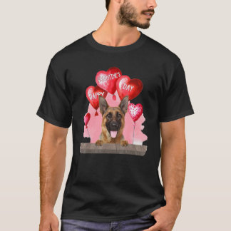 T-shirt Berger Allemand Chien Joyeuse Saint-Valentin Anima