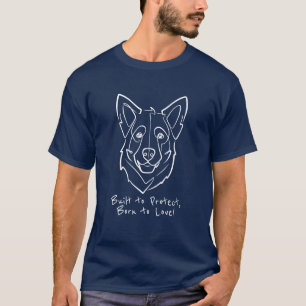 T-shirt Berger Allemand, Construit pour Protéger, Né pour 