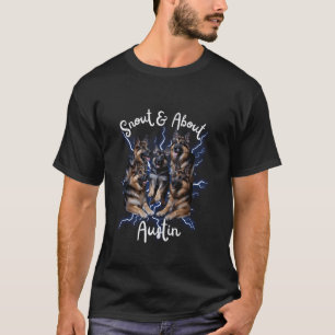 T-shirt Berger Allemand Contrefaçon Austin Texas