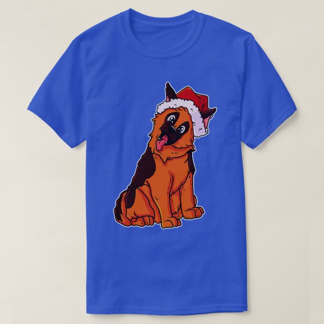 T-shirt Berger allemand de Noël (Design devant)