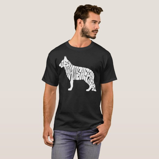 T-shirt Berger allemand de propriétaire (Devant entier)