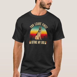T-shirt Berger Allemand Dégagez Le Chien Que Vous Quittez 