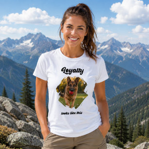 T-shirt Berger Allemand GSD Photo Loyauté