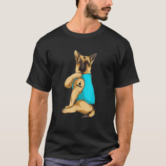 T-shirt berger allemand J'aime maman Tattoo vêtement chien