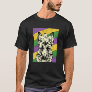 T-shirt Berger Allemand Jester Mardi Gras Maman ou Papa Ch