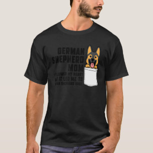 T-shirt Berger Allemand Maman J'Ai Suivi Mon Coeur Chien A