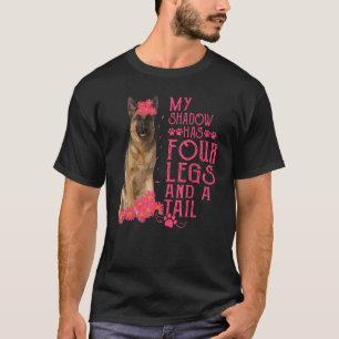 T-shirt Berger Allemand Mon Ombre A Quatre Jambes Et Une Q