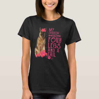 T-shirt Berger Allemand Mon Ombre a Quatre Pattes Et Une Q