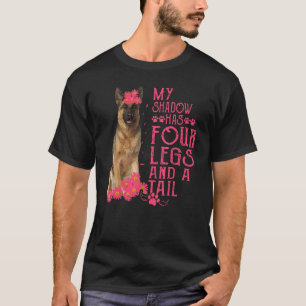 T-shirt Berger Allemand Mon Ombre a Quatre Pattes Et Une Q