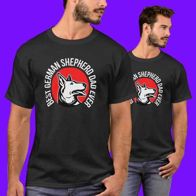 T-shirt Berger allemand papa, Chien papa (Créateur téléchargé)