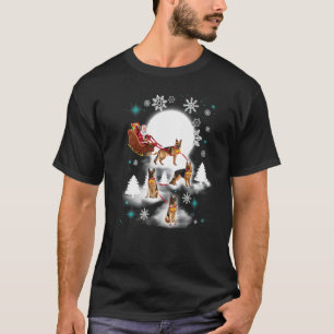 T-shirt Berger Allemand Père Noël Joyeux Noël Pour Mo