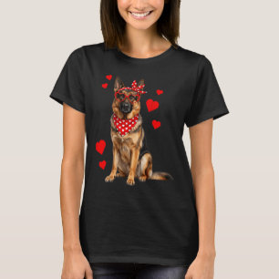 T-shirt Berger Allemand Saint-Valentin Amoureux des Chiens