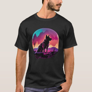 T-shirt Berger Allemand Synthwave 80s Retrowave Esthétique