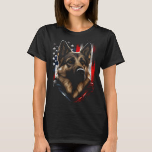 T-shirt Berger allemand US Drapeau Amérique USA Berger all