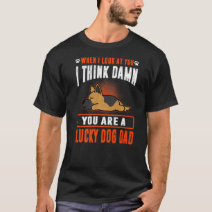 T-shirt Berger Allemand Vous êtes un papa chien chanceux D