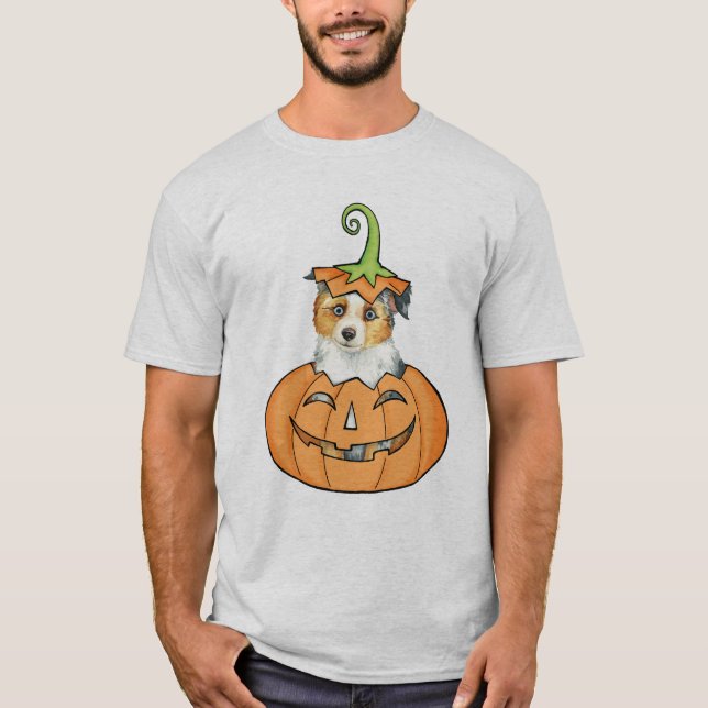 T-shirt Berger américain miniature d'Halloween (Devant)