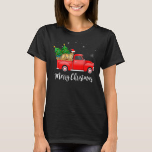 T-shirt Berger Anatolien Camion Rouge Arbre de Noël Noël N