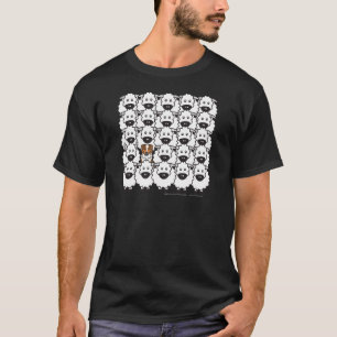 T-shirt Berger australien chez les moutons