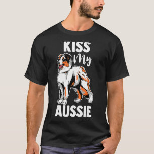 T-shirt Berger australien Chien Aussie Maman Embrasse Mon 