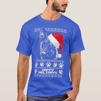 T-shirt Berger Néerlandais mignonne Joyeux Fêtes Noël