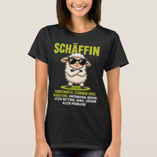 T-shirt Bergère - Conception de mouton amusante pour les f