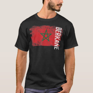 T-shirt Berkane Maroc Drapeau Pour Marocains Hommes Femmes