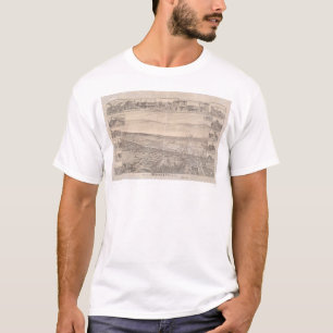 T-shirt Berkeley, carte panoramique 1891 (0099A) - malaise
