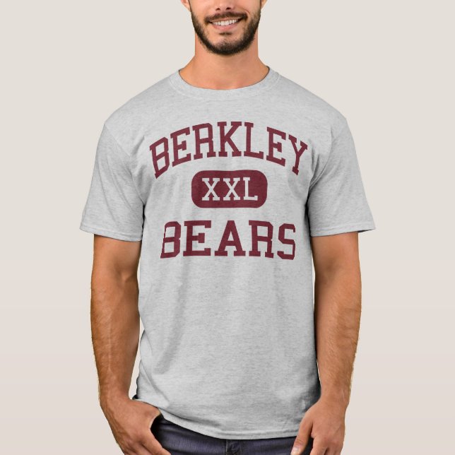 T-shirt Berkley - ours - lycée - Berkley Michigan (Devant)