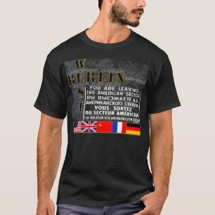 T-shirt Berlin-Ouest - meurent Mauer berlinois