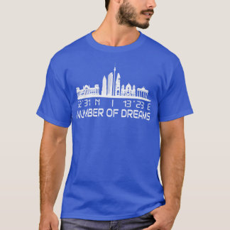 T-shirt Berlin Skyline Coordonnées GPS City Dream City
