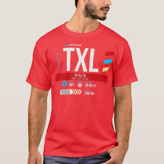T-shirt Berlin TXL Airport Code Bagages Balise 1