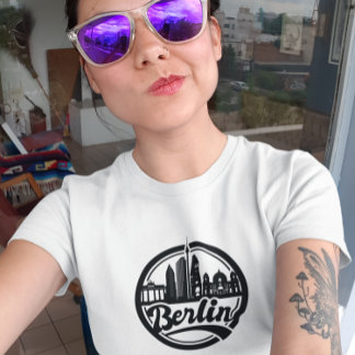 T-shirt Berlin Ville Vintage Silhouette