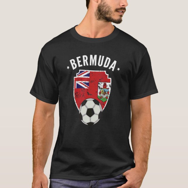 T-shirt Bermudes Football Bermudes Drapeau Football Bermud (Devant)