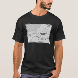 T-shirt Bermudes Triangle Emplacement Ocean Bermuda Triang
