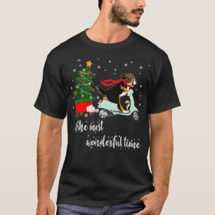 T-shirt Bernedoodle Bernese Noël assorti Pajamas Sno