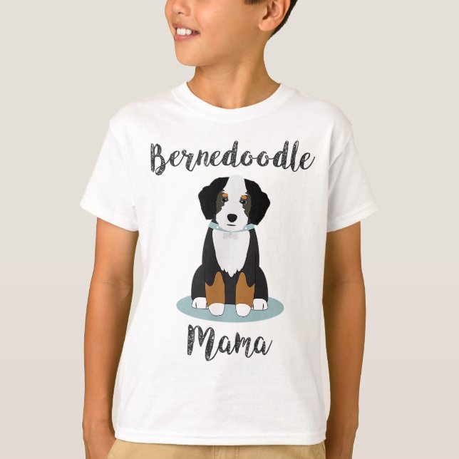 T-shirt Bernedoodle Mama - Amoureux des chiens Doodle (Devant)