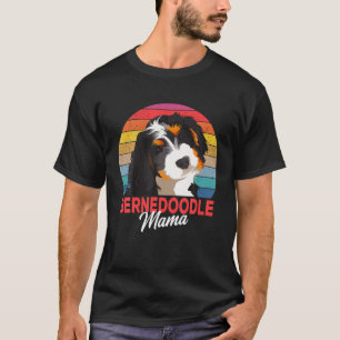 T-shirt Bernedoodle Mama Chien Maman Propriétaire Funny Fe