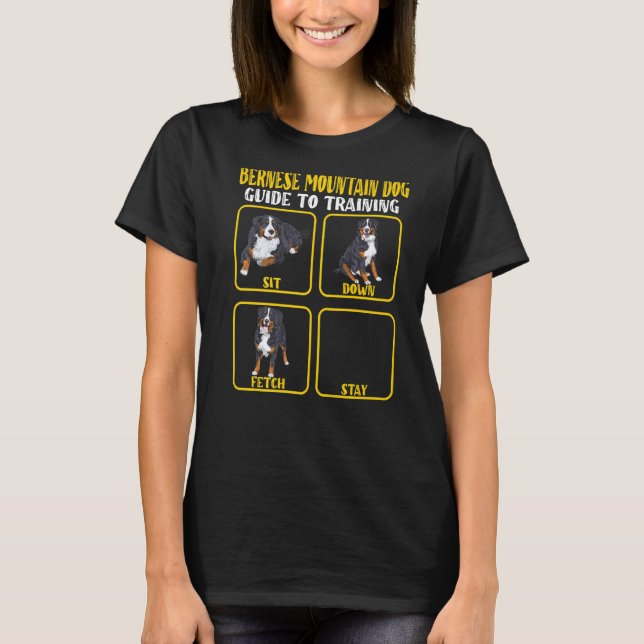 T-shirt Bernese mountain dog berner training guide moms da (Devant)
