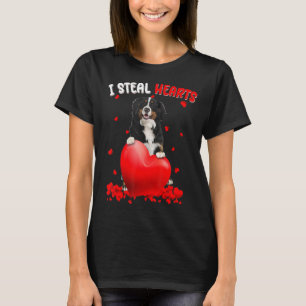 T-shirt Bernese Mountain Dog I Steal Hearts mignon Valenti