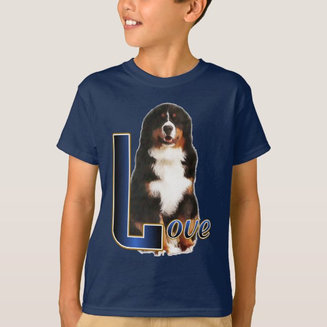 T-shirt Bernese Mountain Dog Love (Devant)