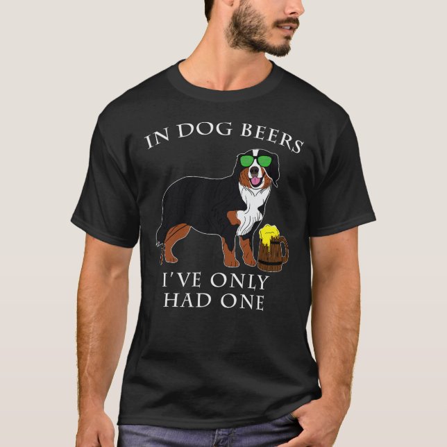 T-shirt Bernese Mountain Dog T Shirt Irish St Patrick Day (Devant)