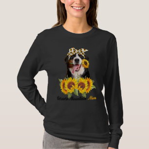 T-shirt Bernese Mountain Mom Sunflower Summer Chien Maman 