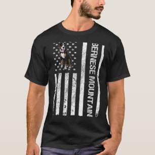 T-shirt Bernese Mountain USA Drapeau Bernese Mountain Owne