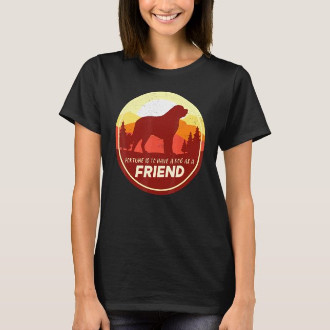 T-shirt Bernhardiner Chien Retro 12 (Devant)