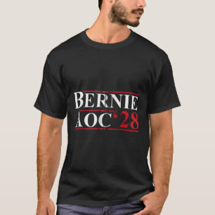 T-shirt Bernie Aoc 2028 Bernie Sanders Alexandria Cortez P