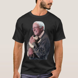 T-shirt Bernie Sanders Accroche Cat Chemise mignonne Anima
