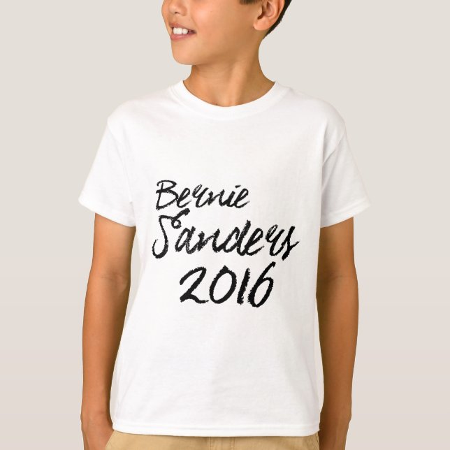 T-shirt Bernie Sanders Signature 2016 (Devant)