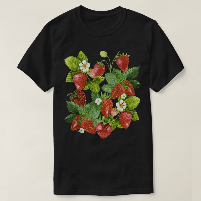 T-shirt Berry aux fraises vintages (Design devant)