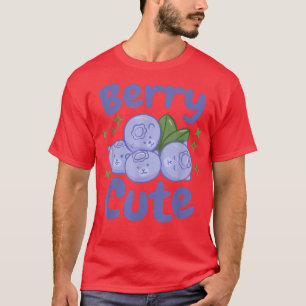 T-shirt Berry Cute Kawaii Blueberries with Bear Faces 